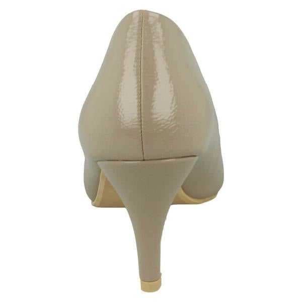Spot On Ladies Spot On Patent Court Shoes