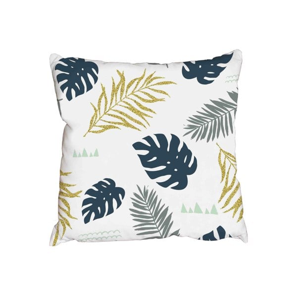Benjamin Tate Design Tropical and golden leaves (Outdoor Cushion)