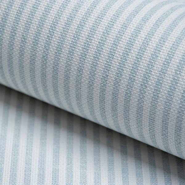 Grandeco Pinstripe Nursery Textured Wallpaper Light Blue