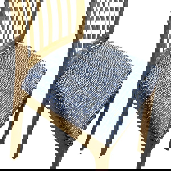 Anyseat Chair Cover Navy Blue Corn Kennel Pattern Stretch Seat Cover for Home Dinning Kitchen Washable Removable