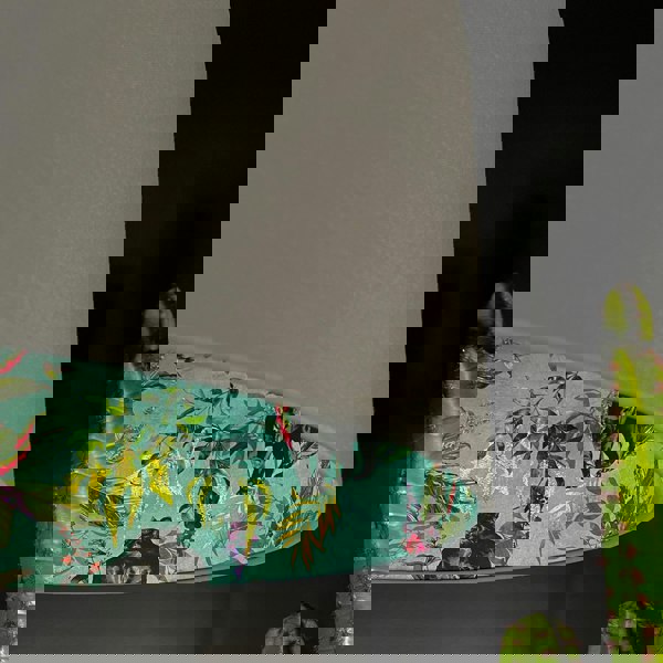 Lithium Deadly Night Shade Silhouette Lampshade in Slate. Handmade and Designed by Love Frankie. Close Up