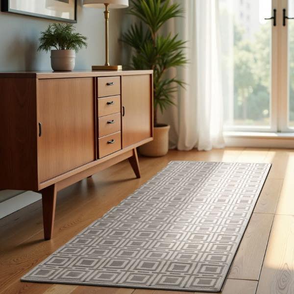 Hanse Home Shortpile Howlite Cream Rug – Modern Geometric