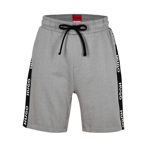 Hugo Mens Sporty Cotton Shorts - Medium Grey - 