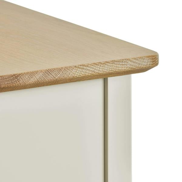 Statement Furniture Pembroke Bedside Table with 3 Drawers and Oak Top