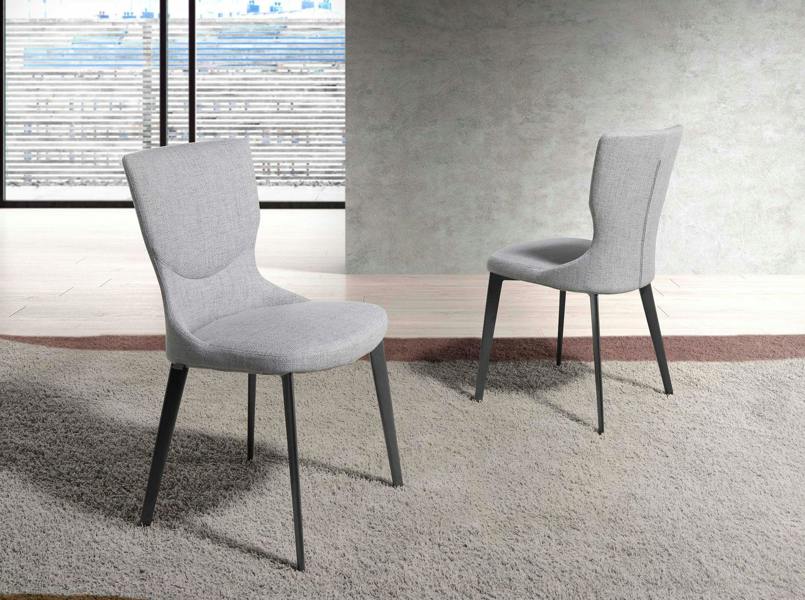 Angel Cerdá Grey Fabric Chair 4131