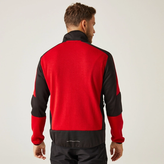 Regatta Unisex Adult E-Volve Knitted Stretch Midlayer - Classic Red/Black