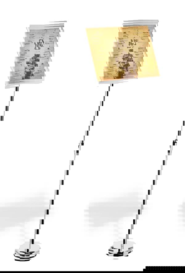 Durable Floor Stand with Aluminium Snap Frame Menu Poster Display | A3