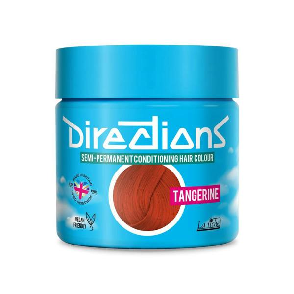 Directions 4 x La Riche Directions Semi-Permanent Hair Color 100ml Tubs - Tangerine