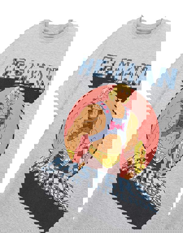 Masters of the Universe Unisex Grey He-Man Short Sleeved T-Shirt