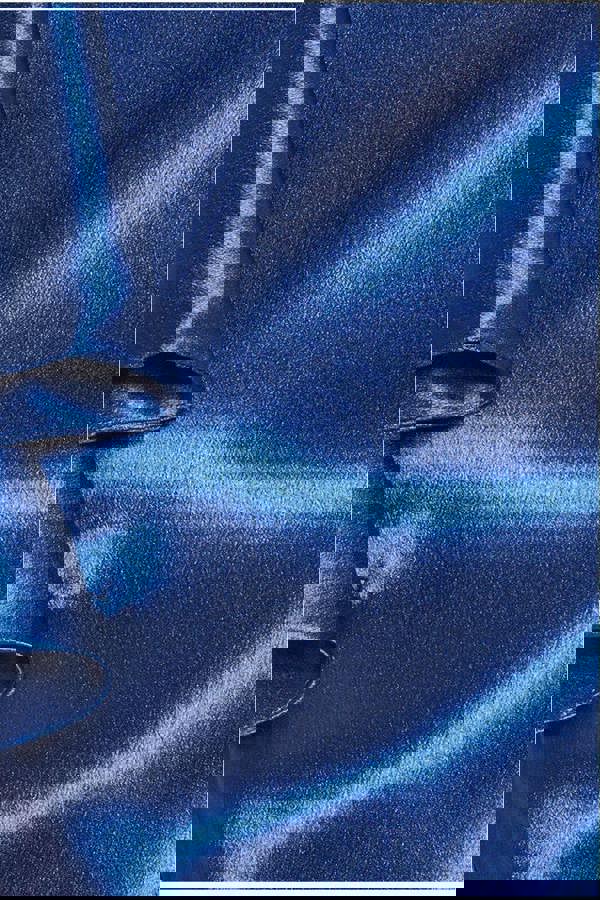 Satin Flutter Sleeve Mermaid Maxi Dress - Navy DR3954M