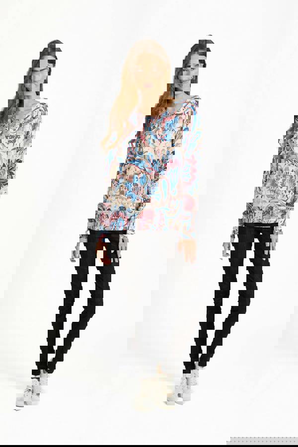 Paisley Print Knit Jumper