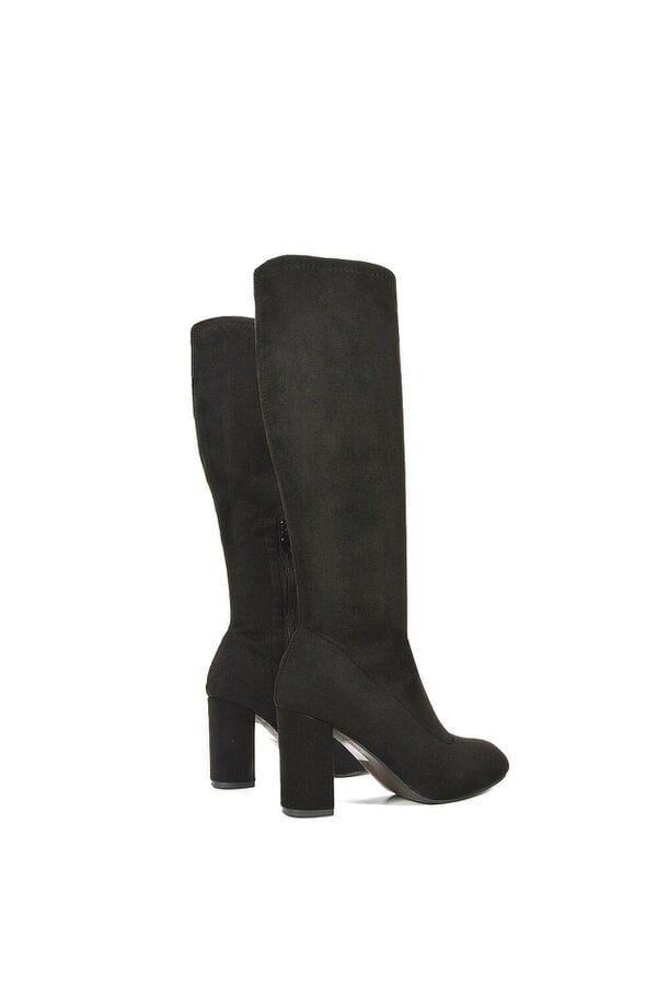 XY LONDON High Block Heel Knee High Boots