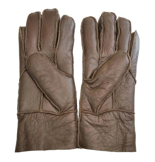Infinity Leather Unisex Sheepskin Leather Gloves with Roll Up/Down Cuff
