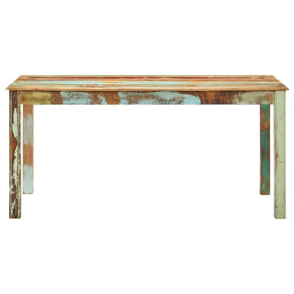 Berkfield Dining Table Solid Reclaimed Wood 160x80x76 cm
