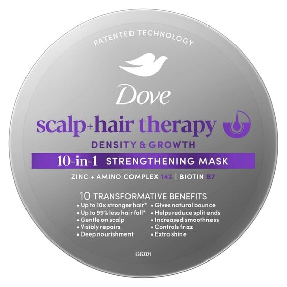 Dove Scalp + Hair Therapy Hair Mask - Density & Growth 10-in-1 Mask 6x270 ml