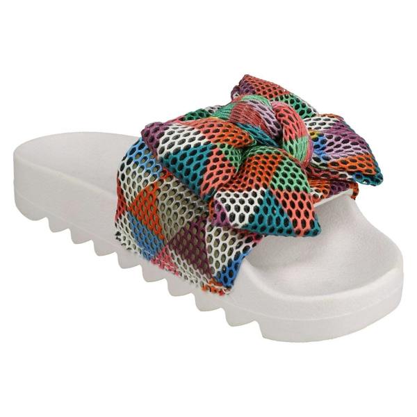 Spot On Ladies Spot On Multi Twist Bow Sliders