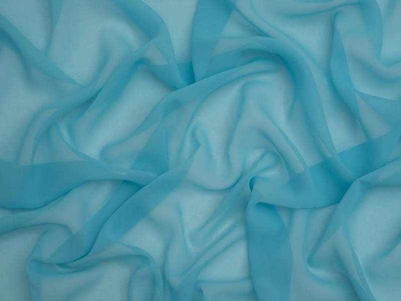 Minerva Core Range Minerva Light Sheer Chiffon Fabric - Plain Design Dressmaking Fabric, 110 cm / 44" Wide - per metre
