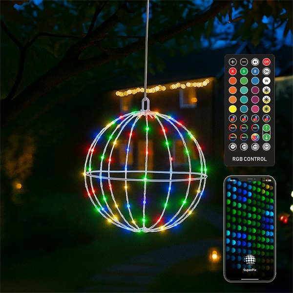 Xmas Haus RGB Mini Seed LED Multifunction White Foldable Ball Light