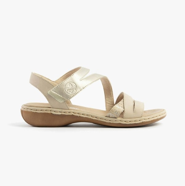 Rieker 65965-60 Womens Sandals - Beige Combination