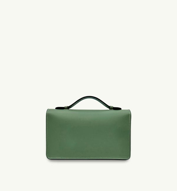 Apatchy London The Amelia Sage Green Leather Bag