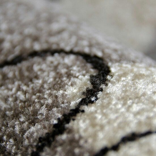 Modern Floral Design Rug Silver Grey White Soft Low Pile Woven Floor Carpet for Living Room or Bedroom