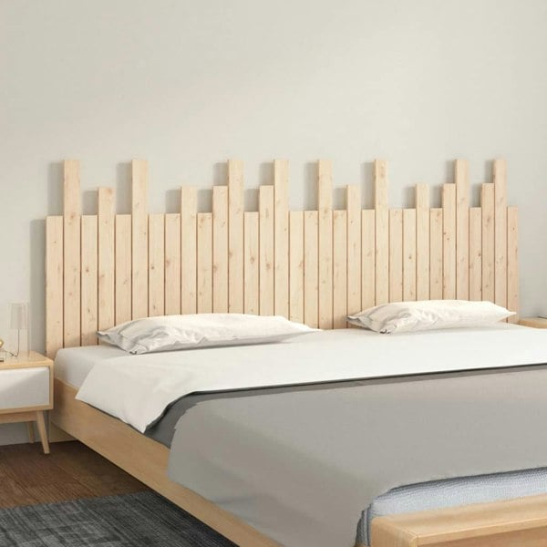 Berkfield Wall Headboard 204x3x80 cm Solid Wood Pine