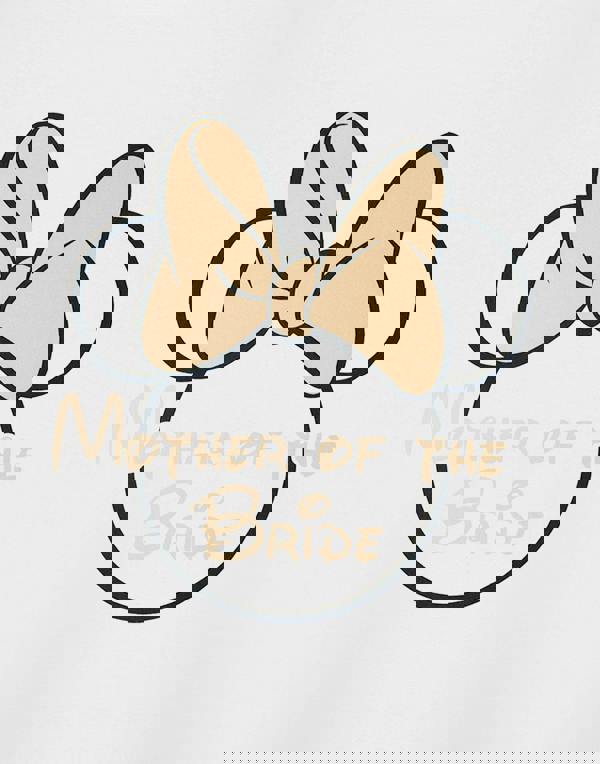 Disney Minnie Mouse Womens White Mother Of The Bride Hen Party Short Sleeved T-Shirt