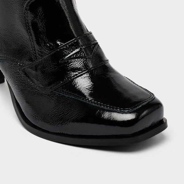 Calla Daphne Boots - Black Shine Leather