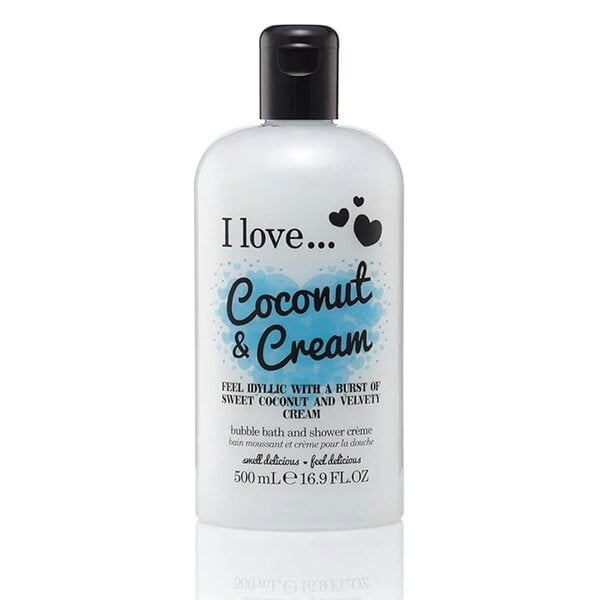 I Love Coconut & Cream Pamper Gift Set 4 Piece Bath & Body Collection - Vegan