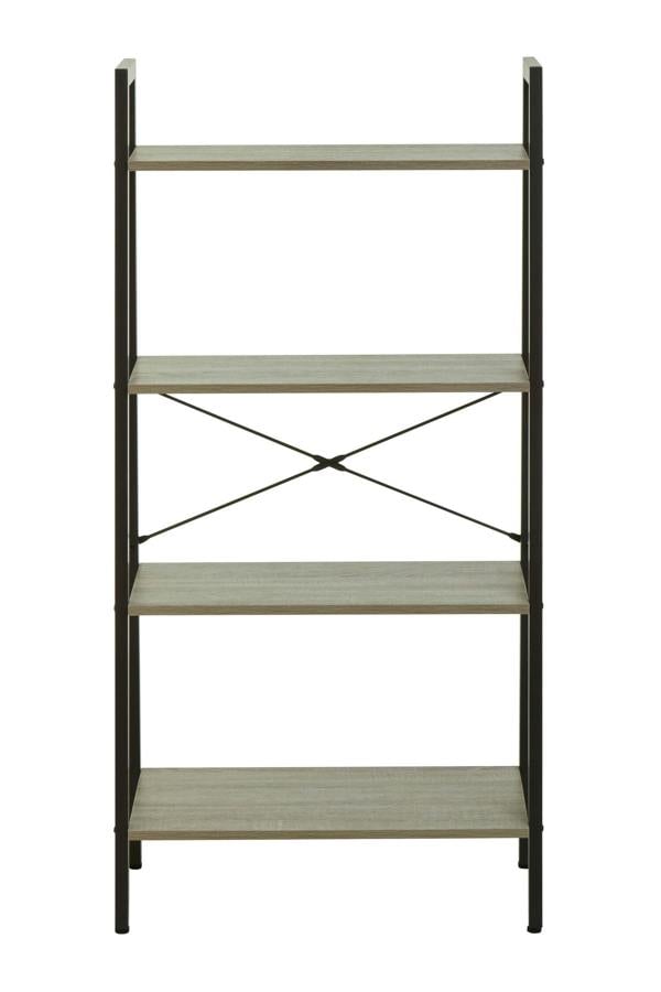 Interiors by Premier Bradbury Four Tier Grey Oak Veneer Ladder Shelf Unit