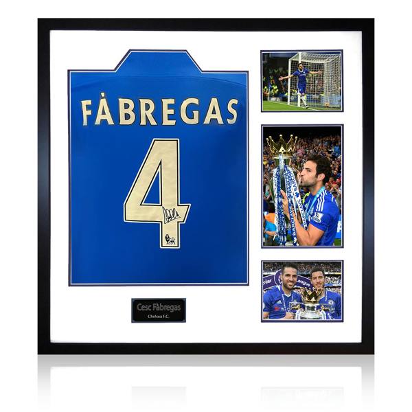 Cesc Fàbregas Signed Chelsea Shirt Elite Frame (ACG Cert)