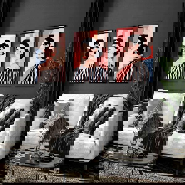 Frames Living Room | Set of 3 Boho Women Wall art Prints