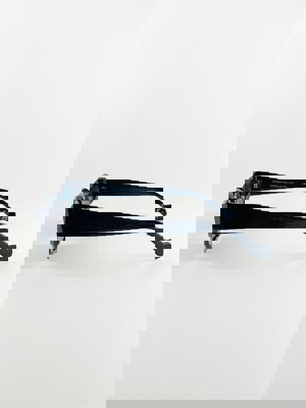 SVNX Black Angular Cat-Eye Sunglasses