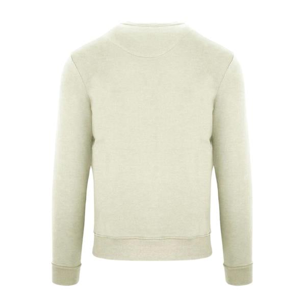 Aquascutum Mens Script Crew Neck Regular Sweatshirt - Butter - 