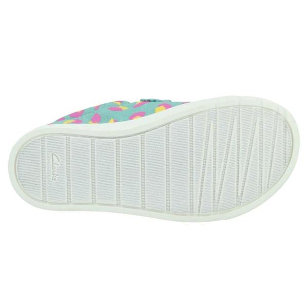 Clarks Childrens Clarks Hook & Loop Fastening Canvas Shoes City Bright