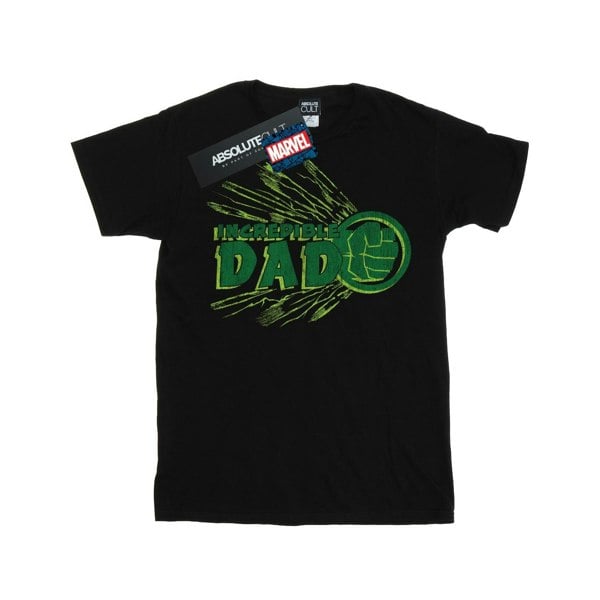 Marvel Mens Hulk Incredible Dad T-Shirt - Black