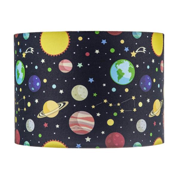 Outer Space Lamp Shade with Colourful Planets Stars and Constellations Image 4