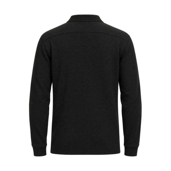BOSS Petempestolong Long Sleeve Polo Shirt Black