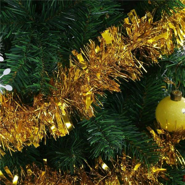 Gold Christmas Tinsel Range - 2m Thick Shiny Trim and Pack Sizes for Home Decorating image 4
