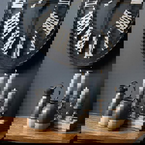 Hill Interiors Luxe Collection Dipped Natural Glow Electric Candle - Grey - 