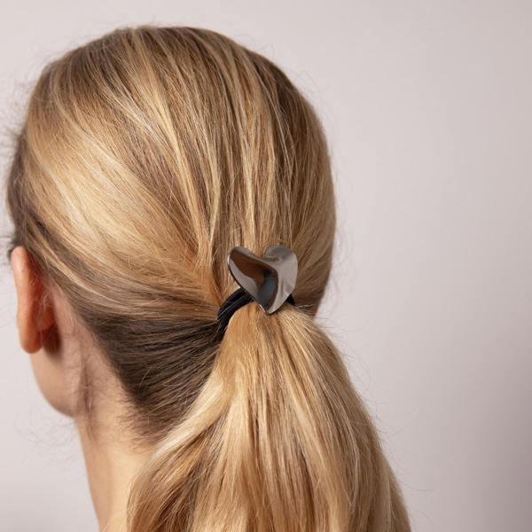 Gold Trip Heart Hair Tie