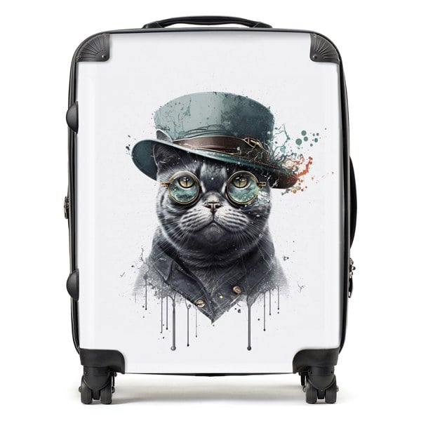 Warren Reed British Shorthair Cat Splashart Suitcase