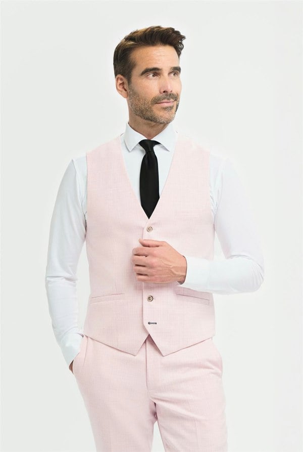 House of Cavani Tropez Mauve Waistcoat