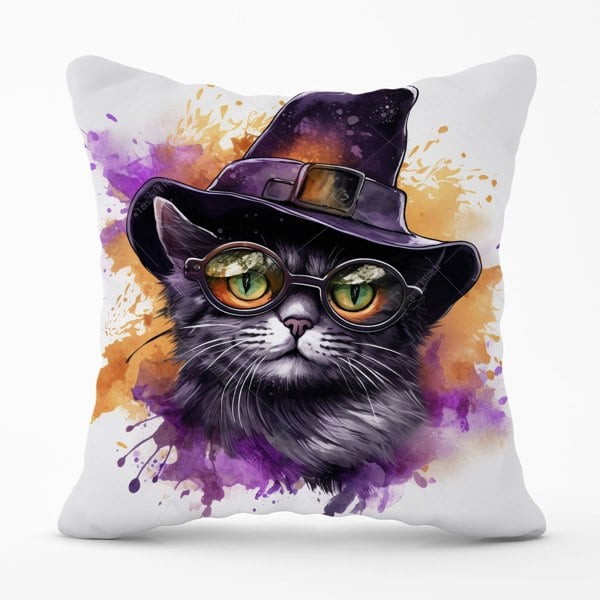 Warren Reed Splashart Longhaired Witches Cat Cushions