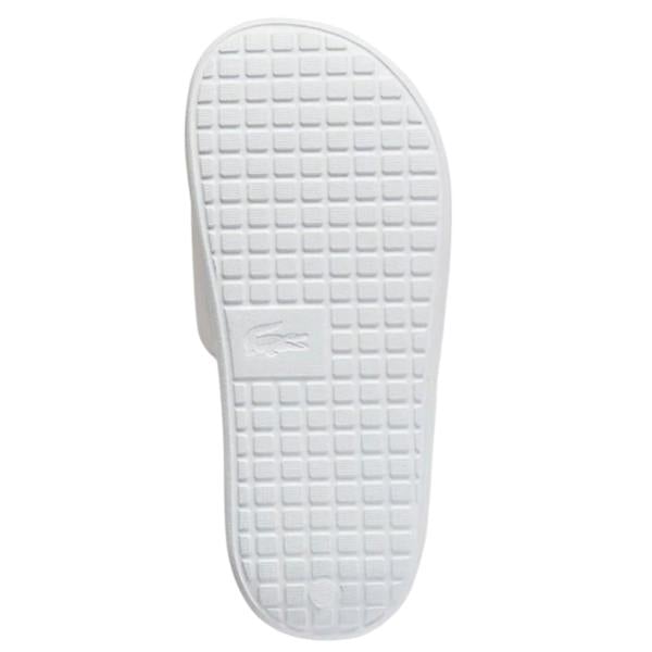 Lacoste Childrens/Kids Flatform Slides - White/Black - 