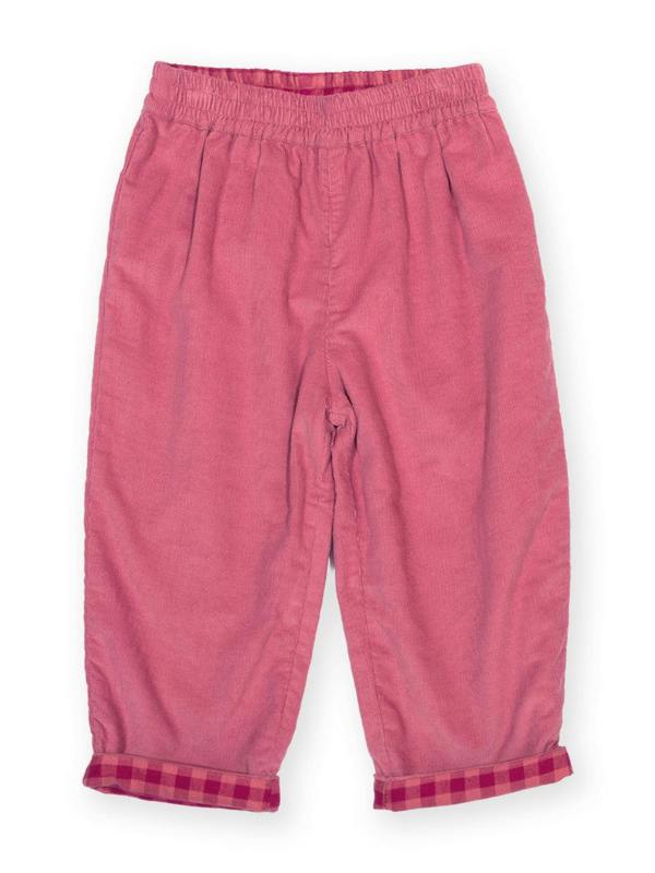 Kite Girls Organic Damson Check Reversible Pull Ups