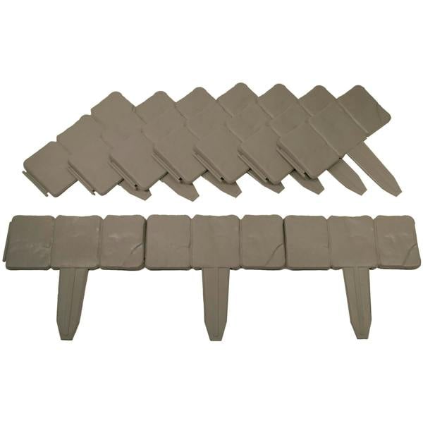 Scotts of Stow Plastic Cobble Stone Garden Edging - Pack of 10