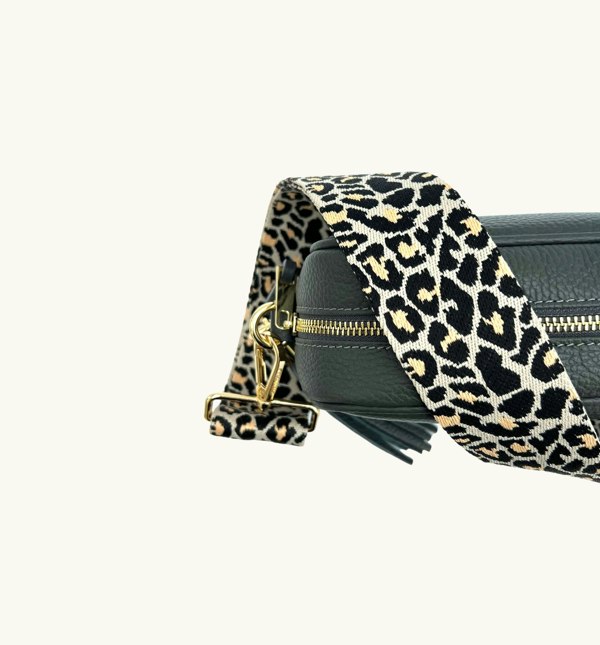 Apatchy London Apricot Cheetah Bag Strap