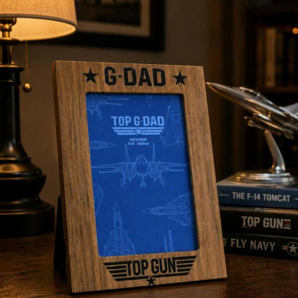 Widdop & Co Top Gun Top G-Dad Photo Frame Brown