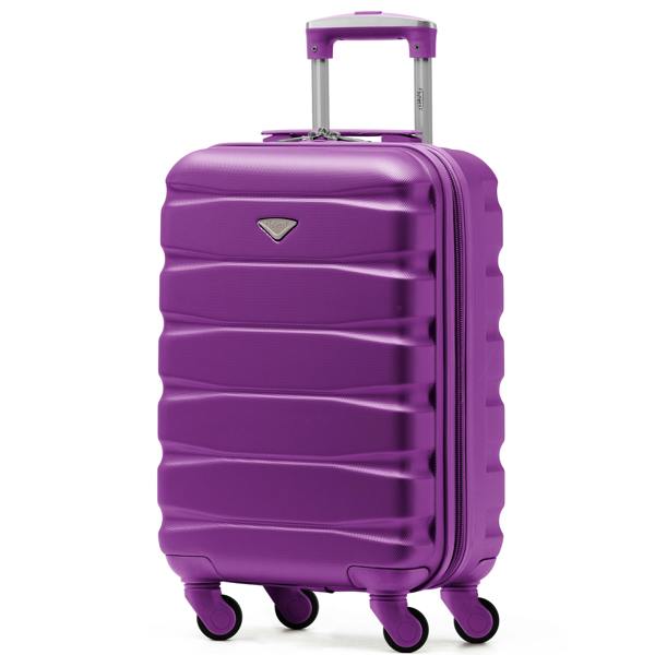 Flight Knight 55x35x20cm Cabin Carry Bag Hard Shell Suitcase 100+ Airline Approved